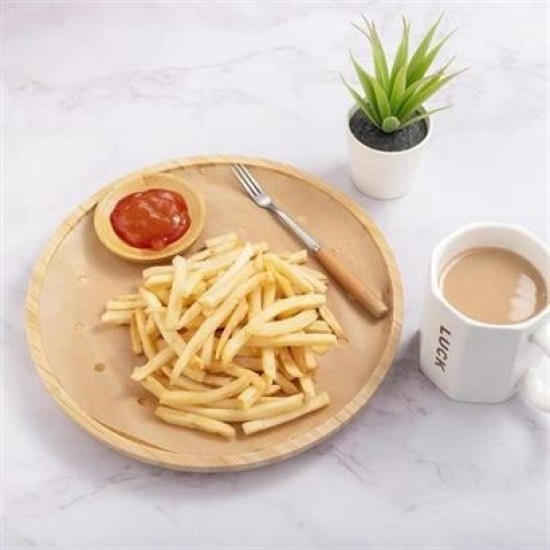 100 Adet Air Fryer Pişirme Kağıdı Tek Kullanımlık Hava Fritözü Yuvarlak Delikli Model 100 Adet Air Fryer Pişirme Kağıdı Tek Kullanımlık Hava Fritözü Yuvarlak Delikli Model