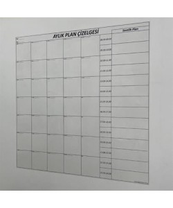 BUFFER® Aylık Planlayıcı Manyetik Duvar Stickerı Takvim Plan Çizelgesi BUFFER® Aylık Planlayıcı Manyetik Duvar Stickerı Takvim Plan Çizelgesi