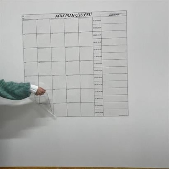 BUFFER® Aylık Planlayıcı Manyetik Duvar Stickerı Takvim Plan Çizelgesi BUFFER® Aylık Planlayıcı Manyetik Duvar Stickerı Takvim Plan Çizelgesi