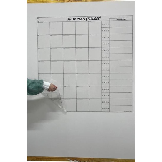 BUFFER® Aylık Planlayıcı Manyetik Duvar Stickerı Takvim Plan Çizelgesi BUFFER® Aylık Planlayıcı Manyetik Duvar Stickerı Takvim Plan Çizelgesi