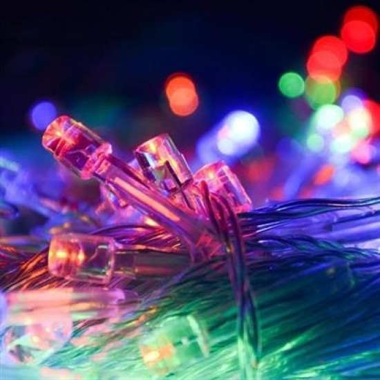 BUFFER® 10 Metre 100 Ledli 8 Fonksiyonlu Karışık Renkli RGB Led Lamba BUFFER® 10 Metre 100 Ledli 8 Fonksiyonlu Karışık Renkli RGB Led Lamba