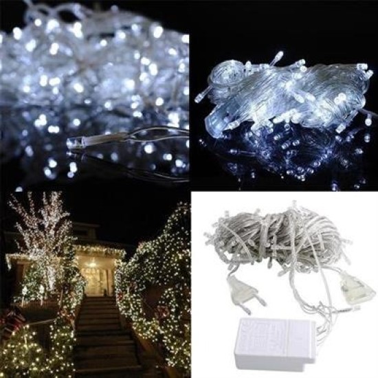 BUFFER® 100 Ledli 8 Fonksiyonlu 10 Metre Led Aydınlatma Dekor Lambası (beyaz) BUFFER® 100 Ledli 8 Fonksiyonlu 10 Metre Led Aydınlatma Dekor Lambası (beyaz)