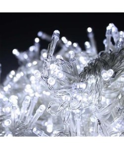 BUFFER® 100 Ledli 8 Fonksiyonlu 10 Metre Led Aydınlatma Dekor Lambası (beyaz)