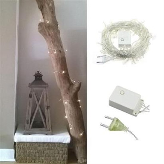 BUFFER® 100 Ledli 8 Fonksiyonlu 10 Metre Led Aydınlatma Dekor Lambası (beyaz) BUFFER® 100 Ledli 8 Fonksiyonlu 10 Metre Led Aydınlatma Dekor Lambası (beyaz)