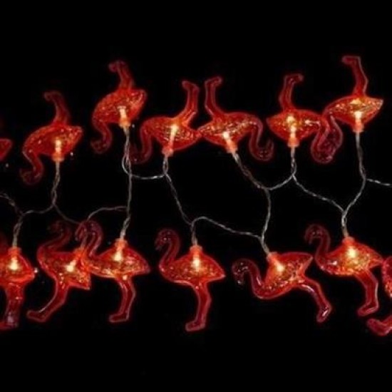 BUFFER® 10lu Pilli Led Flamingo Dekoratif Işık Zinciri Aydınlatma 1,5 Mt BUFFER® 10lu Pilli Led Flamingo Dekoratif Işık Zinciri Aydınlatma 1,5 Mt