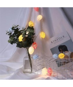 BUFFER® 10lu Renkli Yumurta Şeklinde Dekoratif Dolama Led Aydınlatma BUFFER® 10lu Renkli Yumurta Şeklinde Dekoratif Dolama Led Aydınlatma