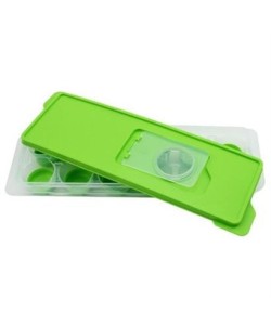 BUFFER® 12li Kapaklı Yapışmaz Silikon Tabanlı Plastik Küp Buz Kalıbı