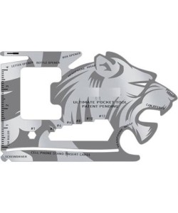 BUFFER® 18 Fonksiyonlu Cüzdan İçi Aslan Tasarımlı Kart Acil Durum Kiti BUFFER® 18 Fonksiyonlu Cüzdan İçi Aslan Tasarımlı Kart Acil Durum Kiti