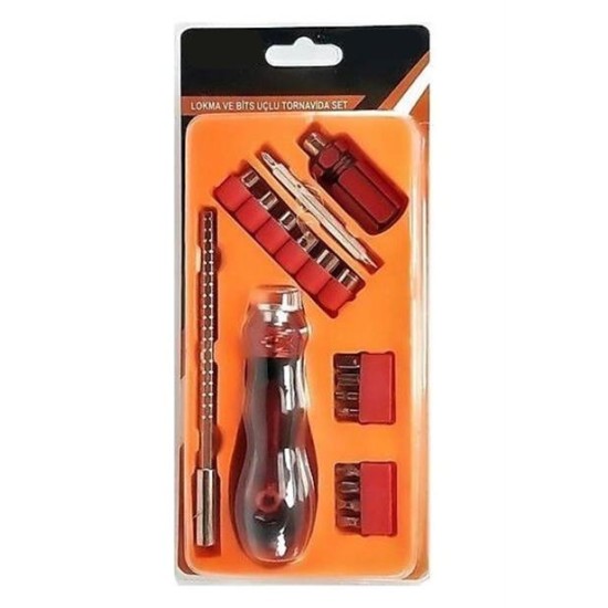 BUFFER® 18 Parça Tamir Onarım Lokma Seti Tornavida Seti Tamir Onarım Kiti BUFFER® 18 Parça Tamir Onarım Lokma Seti Tornavida Seti Tamir Onarım Kiti