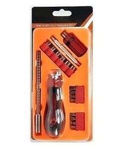 BUFFER® 18 Parça Tamir Onarım Lokma Seti Tornavida Seti Tamir Onarım Kiti