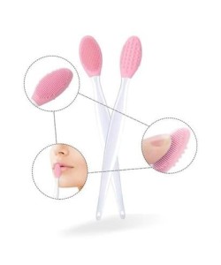 BUFFER® 2 Adet Dudak Fırçası Peeling Etkili Gözenek Siyah Nokta Temizleyici Akne Giderici Çift Yönl BUFFER® 2 Adet Dudak Fırçası Peeling Etkili Gözenek Siyah Nokta Temizleyici Akne Giderici Çift Yönl