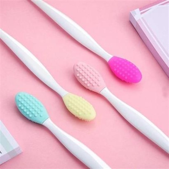 BUFFER® 2 Adet Dudak Fırçası Peeling Etkili Gözenek Siyah Nokta Temizleyici Akne Giderici Çift Yönl BUFFER® 2 Adet Dudak Fırçası Peeling Etkili Gözenek Siyah Nokta Temizleyici Akne Giderici Çift Yönl