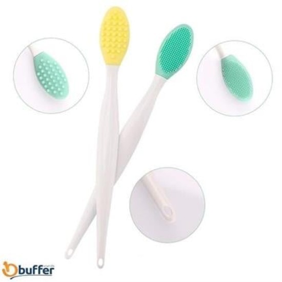 BUFFER® 2 Adet Dudak Fırçası Peeling Etkili Gözenek Siyah Nokta Temizleyici Akne Giderici Çift Yönl BUFFER® 2 Adet Dudak Fırçası Peeling Etkili Gözenek Siyah Nokta Temizleyici Akne Giderici Çift Yönl