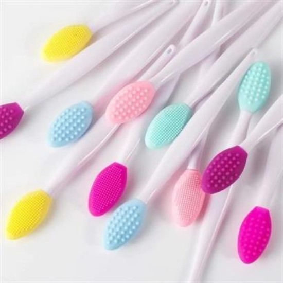 BUFFER® 2 Adet Dudak Fırçası Peeling Etkili Gözenek Siyah Nokta Temizleyici Akne Giderici Çift Yönl BUFFER® 2 Adet Dudak Fırçası Peeling Etkili Gözenek Siyah Nokta Temizleyici Akne Giderici Çift Yönl