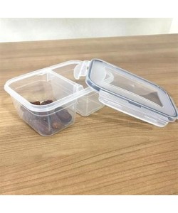BUFFER® 2 Bölmeli 0,45+0,45 Litre Kilitli Kapaklı Erzak Saklama Kabı LC-524 BUFFER® 2 Bölmeli 0,45+0,45 Litre Kilitli Kapaklı Erzak Saklama Kabı LC-524
