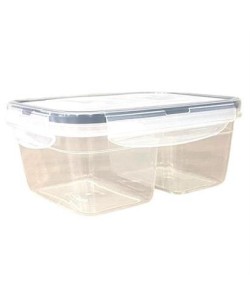 BUFFER® 2 Bölmeli 0,45+0,45 Litre Kilitli Kapaklı Erzak Saklama Kabı LC-524