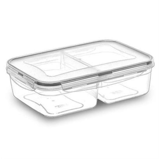 BUFFER® 2 Bölmeli Sızdırmaz Contalı Kilitli Kapaklı 1 Litre Erzak Saklama Kabı -LC505 BUFFER® 2 Bölmeli Sızdırmaz Contalı Kilitli Kapaklı 1 Litre Erzak Saklama Kabı -LC505