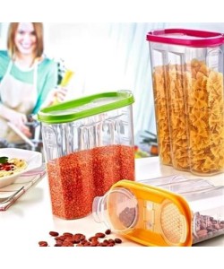 BUFFER® 2 Kapaklı Ölçekli Erzak Kuru Gıda Saklama Kutusu Kabı - 1,7 Litre - SA935 BUFFER® 2 Kapaklı Ölçekli Erzak Kuru Gıda Saklama Kutusu Kabı - 1,7 Litre - SA935