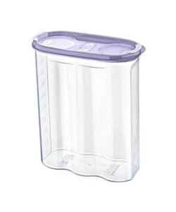 BUFFER® 2 Kapaklı Ölçekli Erzak Kuru Gıda Saklama Kutusu Kabı 2,4 Litre-SA940