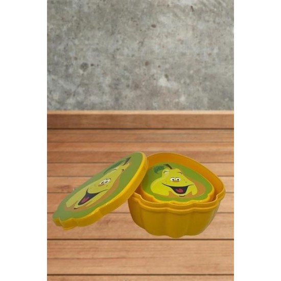 BUFFER® 2'li İç İçe Geçebilen Armut Model Saklama ve Beslenme Kabı Seti (550 ml + 250 ml) BUFFER® 2'li İç İçe Geçebilen Armut Model Saklama ve Beslenme Kabı Seti (550 ml + 250 ml)