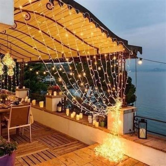 BUFFER® 2x2 Metre 320 Led 8 Fonskiyonlu Dekoratif Led Günışığı Perde BUFFER® 2x2 Metre 320 Led 8 Fonskiyonlu Dekoratif Led Günışığı Perde