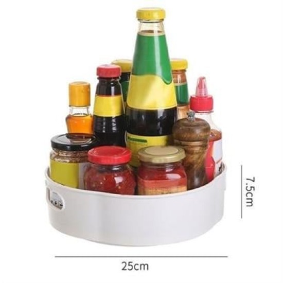 BUFFER® 360 Derece Dönebilen Mekanizmalı Yuvarlak Tepsi Formlu Sunum ve Servis Organizer Tablası BUFFER® 360 Derece Dönebilen Mekanizmalı Yuvarlak Tepsi Formlu Sunum ve Servis Organizer Tablası