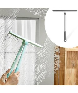 BUFFER® 360 Derece Döner Başlıklı Cam Sil Çok Amaçlı Pratik Cam Ayna Fayans Silme Aparatı