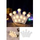 BUFFER® 3D Dekoratif Pilli Kraliçe Tacı Model Led Masa ve Gece Lambası BUFFER® 3D Dekoratif Pilli Kraliçe Tacı Model Led Masa ve Gece Lambası