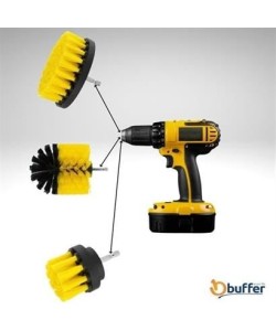 BUFFER® 3lü Matkap Ucu Banyo Küvet Duşakabin Araba Tekerliği Koltuk Yıkama Temizleme Fırçası Seti BUFFER® 3lü Matkap Ucu Banyo Küvet Duşakabin Araba Tekerliği Koltuk Yıkama Temizleme Fırçası Seti