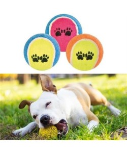 BUFFER® 3lü Renkli Desenli Tenis Topu Kedi Köpek Oyuncağı BUFFER® 3lü Renkli Desenli Tenis Topu Kedi Köpek Oyuncağı