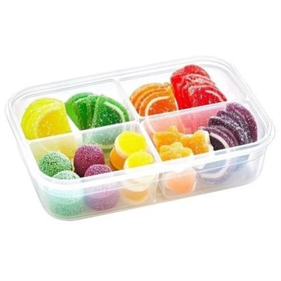 BUFFER® 4 Bölmeli Sızdırmaz Contalı Kilitli Kapaklı 1 Litre Erzak Saklama Kabı -LC520 BUFFER® 4 Bölmeli Sızdırmaz Contalı Kilitli Kapaklı 1 Litre Erzak Saklama Kabı -LC520