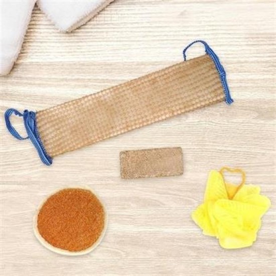 BUFFER® 4 Parçalı Banyo Duş Lifi Seti Vücut Sırt Yüz Lifi Ponza Taşı BUFFER® 4 Parçalı Banyo Duş Lifi Seti Vücut Sırt Yüz Lifi Ponza Taşı