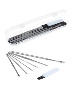 BUFFER® 6 Parça Paslanmaz Çelik Kulak Balmumu Toplayıcı Çıkarıcı Temizleyici Bakımı Çubuk Seti BUFFER® 6 Parça Paslanmaz Çelik Kulak Balmumu Toplayıcı Çıkarıcı Temizleyici Bakımı Çubuk Seti