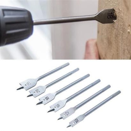 BUFFER® 6 Parça Tahta Ahşap Oyma Yaprak Matkap Ucu Seti BUFFER® 6 Parça Tahta Ahşap Oyma Yaprak Matkap Ucu Seti