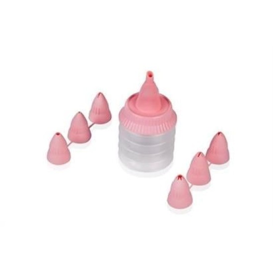 BUFFER® 7 Başlıklı Mutfak Pasta Krema Sıkma Süsleme Pompası Aparatı Seti BUFFER® 7 Başlıklı Mutfak Pasta Krema Sıkma Süsleme Pompası Aparatı Seti