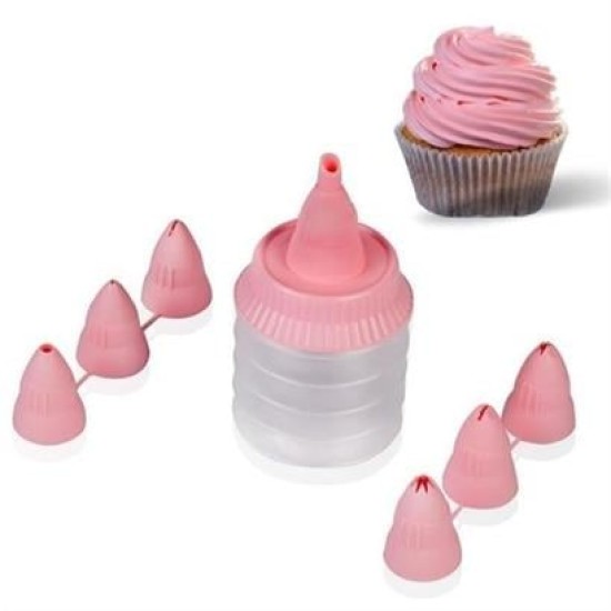 BUFFER® 7 Başlıklı Mutfak Pasta Krema Sıkma Süsleme Pompası Aparatı Seti BUFFER® 7 Başlıklı Mutfak Pasta Krema Sıkma Süsleme Pompası Aparatı Seti