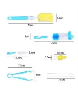 BUFFER® 7 Parça Biberon Uzun Kavanoz Termos Suluk Sürahi Yağ Şişe İçi Temizleme Fırçası Aparatı Seti BUFFER® 7 Parça Biberon Uzun Kavanoz Termos Suluk Sürahi Yağ Şişe İçi Temizleme Fırçası Aparatı Seti