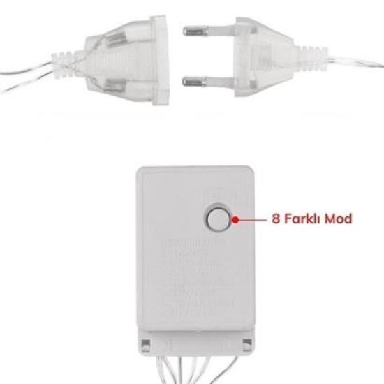 BUFFER® 8 Fonksiyonlu 16 Saçaklı Perde Led 3 x 1 (Günışığı) BUFFER® 8 Fonksiyonlu 16 Saçaklı Perde Led 3 x 1 (Günışığı)