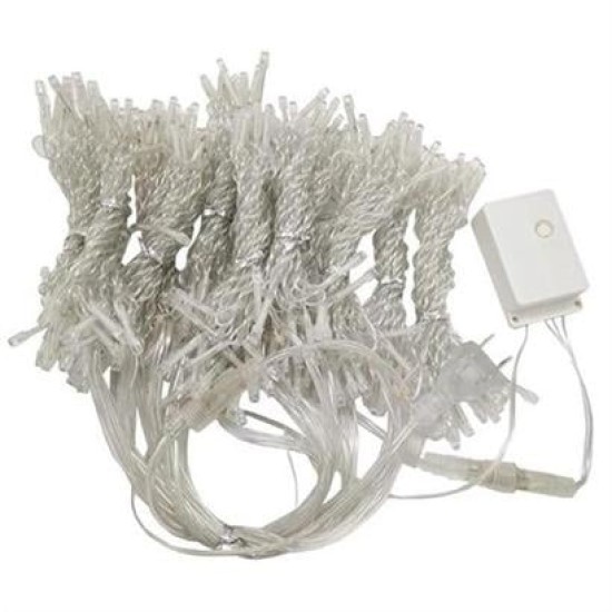 BUFFER® 8 Fonksiyonlu 200 Led 10 Saçak Şerit Led 2x2 Perde İp Led (Gün Işığı) BUFFER® 8 Fonksiyonlu 200 Led 10 Saçak Şerit Led 2x2 Perde İp Led (Gün Işığı)