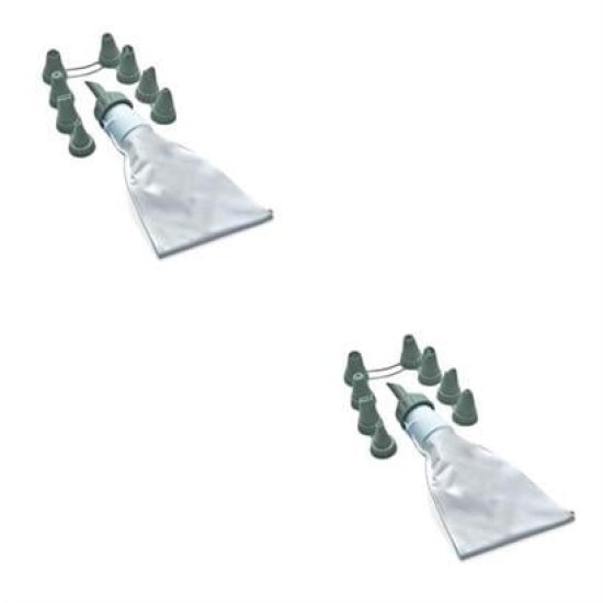 BUFFER® 9 Başlıklı Pasta Süsleme Krema Torbası Dekoratif Kek Krema Poşeti BUFFER® 9 Başlıklı Pasta Süsleme Krema Torbası Dekoratif Kek Krema Poşeti