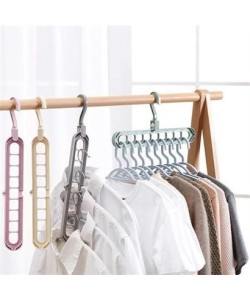 BUFFER® 9 Bölmeli Yer Tasarrufu Sağlayan Katlanır Sihirli Elbise Askısı BUFFER® 9 Bölmeli Yer Tasarrufu Sağlayan Katlanır Sihirli Elbise Askısı