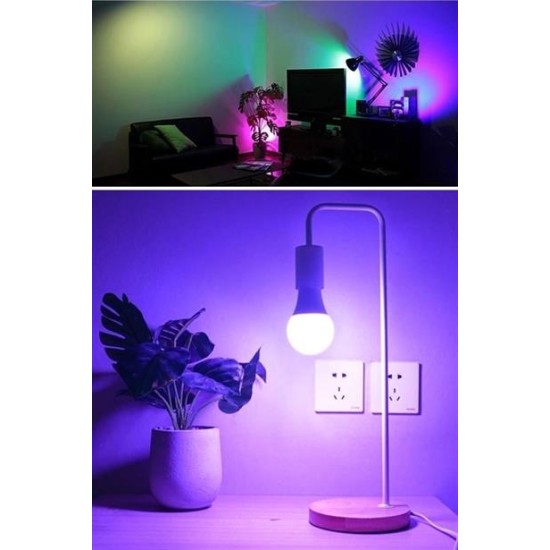 BUFFER® 9w Uzaktan Kumandalı 15 Farklı Renk Seçenekli Led Ampul BUFFER® 9w Uzaktan Kumandalı 15 Farklı Renk Seçenekli Led Ampul