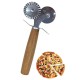BUFFER® Ahşap Saplı 2li Hamur Kesme Ruleti Düz ve Dalgalı Pizza Börek Kesici Aparatı BUFFER® Ahşap Saplı 2li Hamur Kesme Ruleti Düz ve Dalgalı Pizza Börek Kesici Aparatı