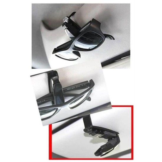 BUFFER® Araç İçi Mandallı Güneş Gözlüğü Kartvizit Tutacağı Klips Aparat BUFFER® Araç İçi Mandallı Güneş Gözlüğü Kartvizit Tutacağı Klips Aparat