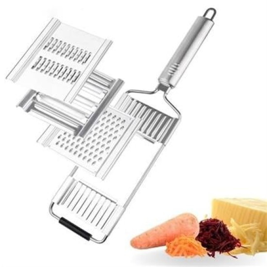 BUFFER® Ayarlanabilir 3 Farklı Başlıklı Tutmalı Sebze Dilimleyici Peynir Rendeleyici Aparat BUFFER® Ayarlanabilir 3 Farklı Başlıklı Tutmalı Sebze Dilimleyici Peynir Rendeleyici Aparat