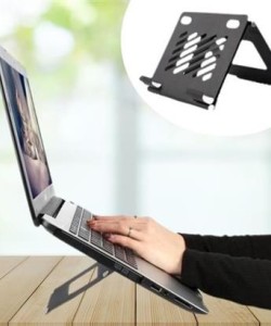 Buffer®  Ayarlanabilir Metal Dizüstü Destek Tabanı Katlanabilir Taşınabilir Laptop Sehpası Standı