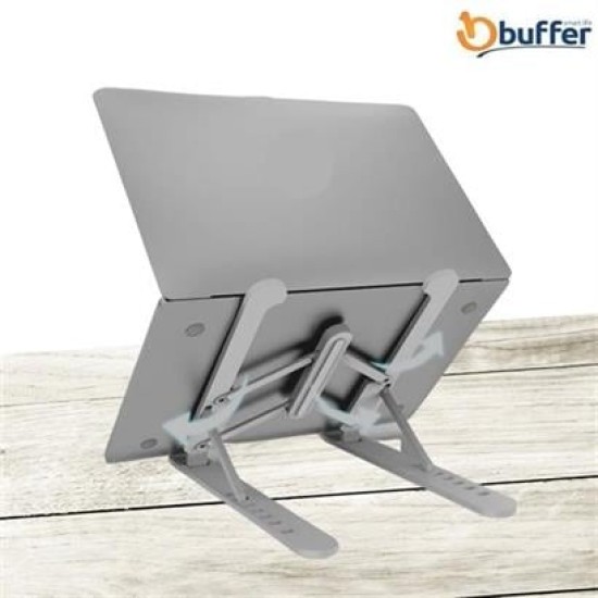 BUFFER® Ayarlanabilir Plastik Dizüstü Destek Tabanı Katlanabilir Taşınabilir Laptop Sehpası Yükselti BUFFER® Ayarlanabilir Plastik Dizüstü Destek Tabanı Katlanabilir Taşınabilir Laptop Sehpası Yükselti