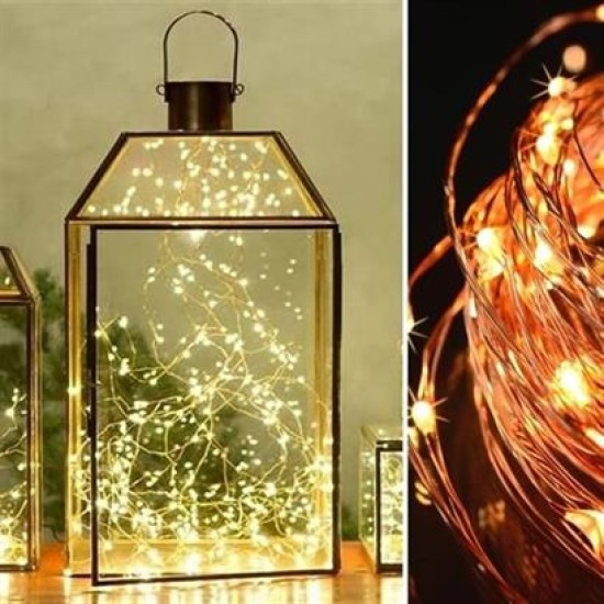 BUFFER® Bakır Tel 3 Metre Dekoratif Aydınlatma Günışığı Led Işık Zinciri BUFFER® Bakır Tel 3 Metre Dekoratif Aydınlatma Günışığı Led Işık Zinciri