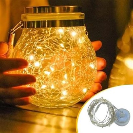 BUFFER® Bakır Tel 3 Metre Dekoratif Aydınlatma Günışığı Led Işık Zinciri BUFFER® Bakır Tel 3 Metre Dekoratif Aydınlatma Günışığı Led Işık Zinciri