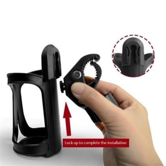 BUFFER® Bebek Arabası Bisiklet Uyumlu Ayarlanabilir Şişe Biberon ve Suluk Tutucu BUFFER® Bebek Arabası Bisiklet Uyumlu Ayarlanabilir Şişe Biberon ve Suluk Tutucu